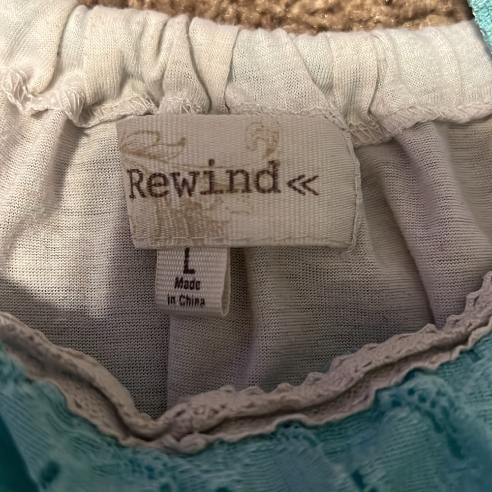 Kids Blue Ruffle Tank Top - Picture 2 of 3